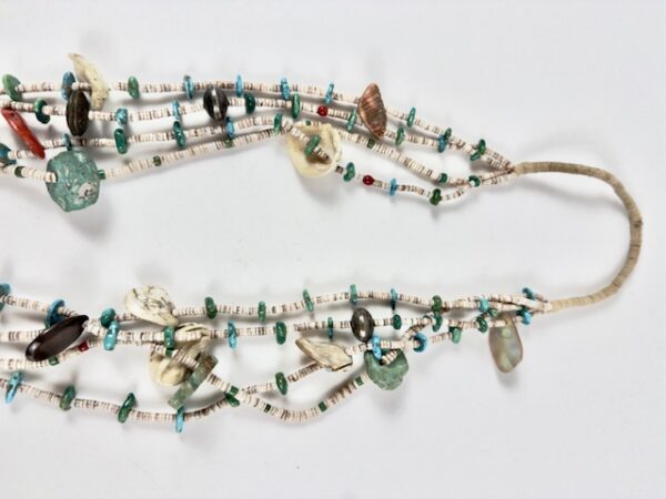 1920s-30s Pueblo Treasure Necklace with Diverse Elements