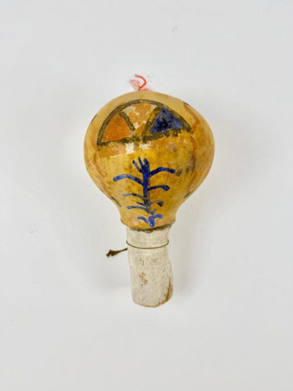 Tawaquaptewa Gourd Rattle - Corn and Cloud Motifs