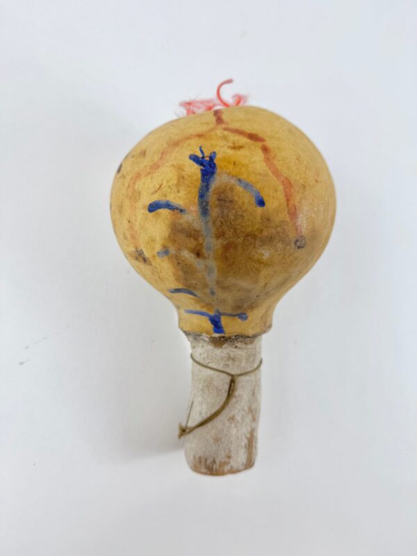 Tawaquaptewa Gourd Rattle - Corn and Cloud Motifs