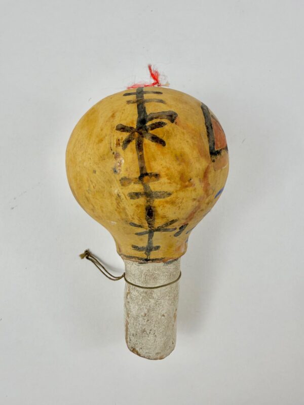 Tawaquaptewa Gourd Rattle - Corn and Cloud Motifs