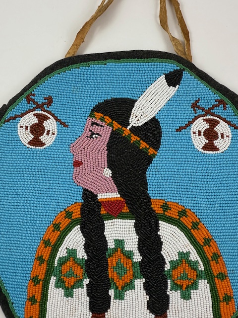 Plateau Circular Beaded Bag - Maiden with Accoutrements - Image 3