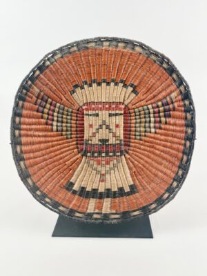 Very Fine 15" Hopi Konin Katsina Wicker with Stand - SOLD