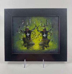 Painting of Apache Gaan Dancers - Oliver Enjady - Mescalero Apache